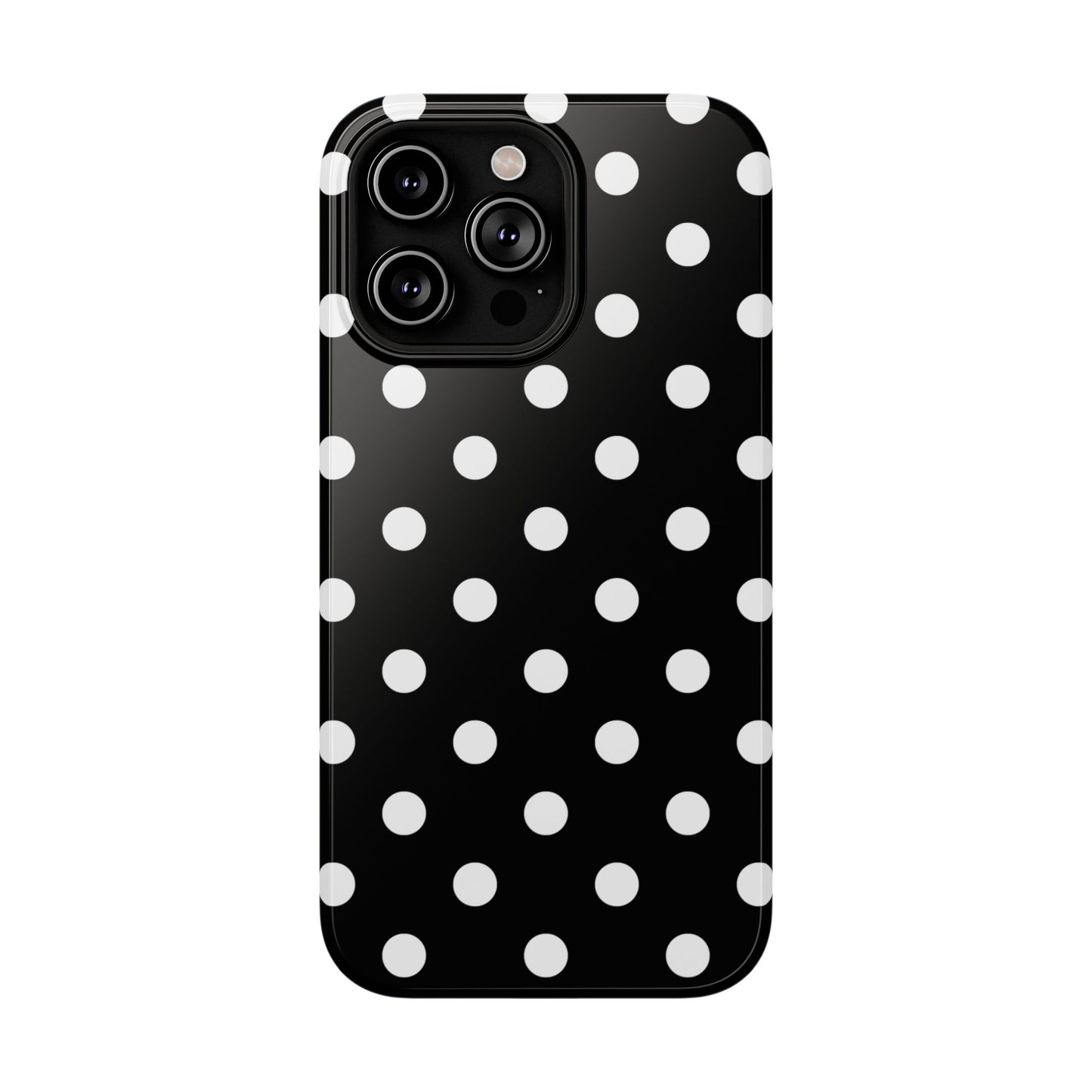 White Polka Dots iPhone Case
