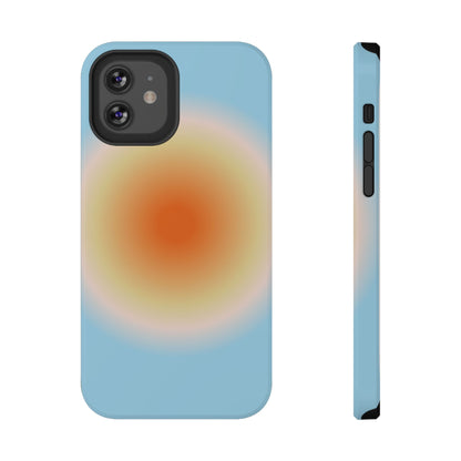 Orange & Blue Aura iPhone Case