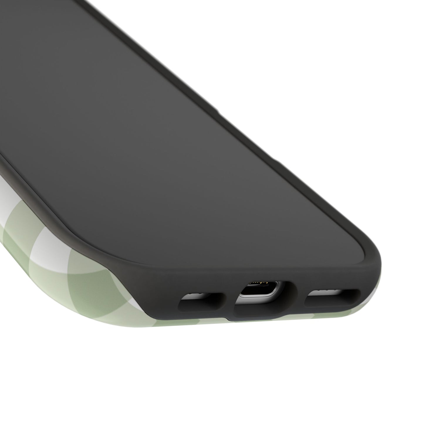 Green Gingham iPhone Case