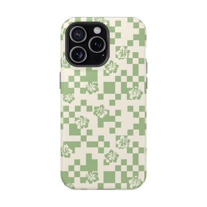 Green Hibiscus iPhone Case
