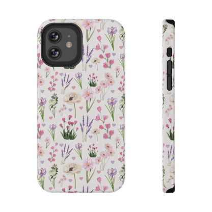 Vintage Purple Floral iPhone Case