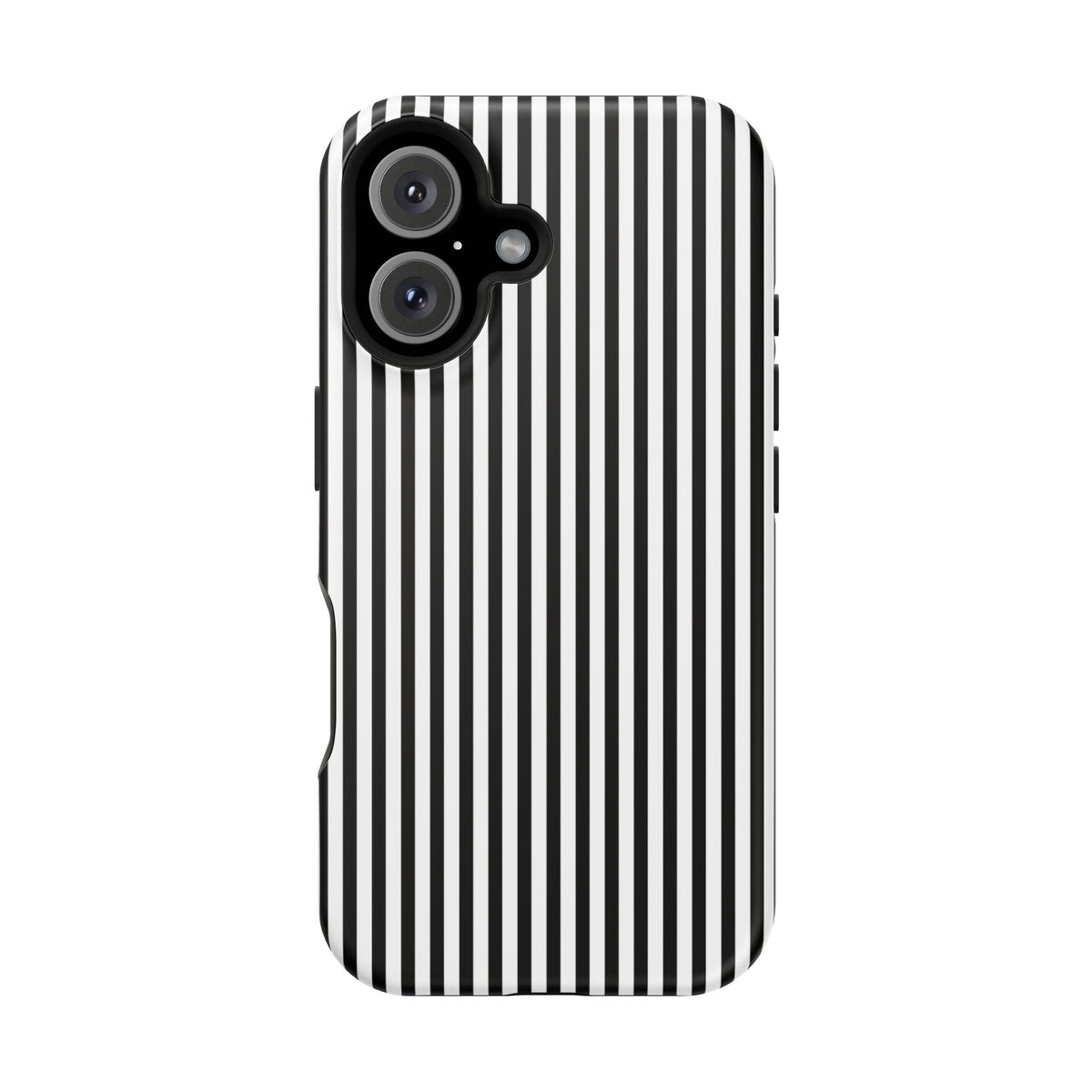 Black Pinstripes iPhone Case