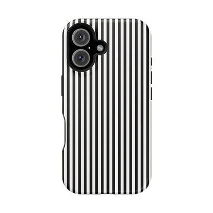 Black Pinstripes iPhone Case