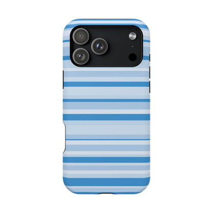 Blue Candy Stripes iPhone Case