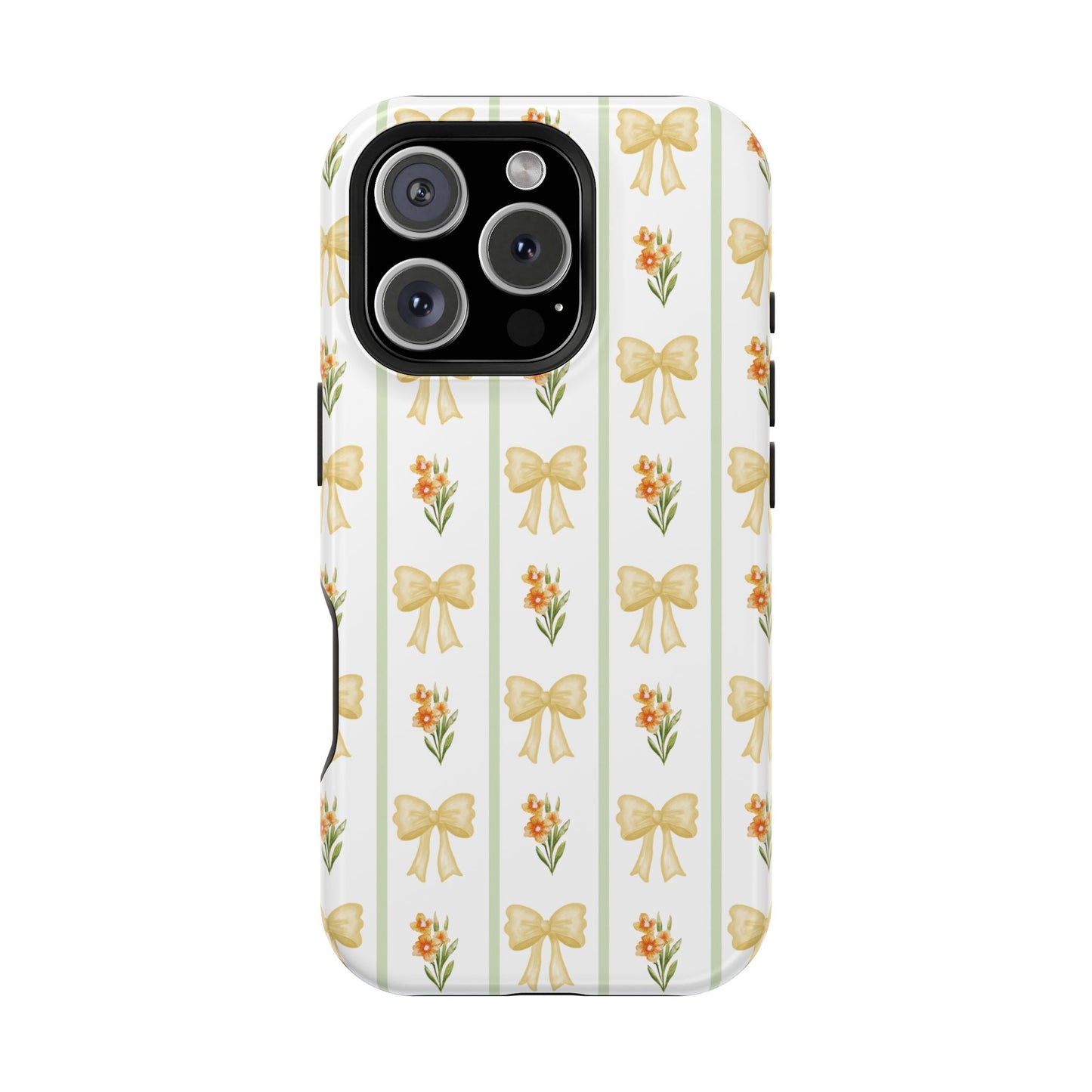 Yellow Bows iPhone Case