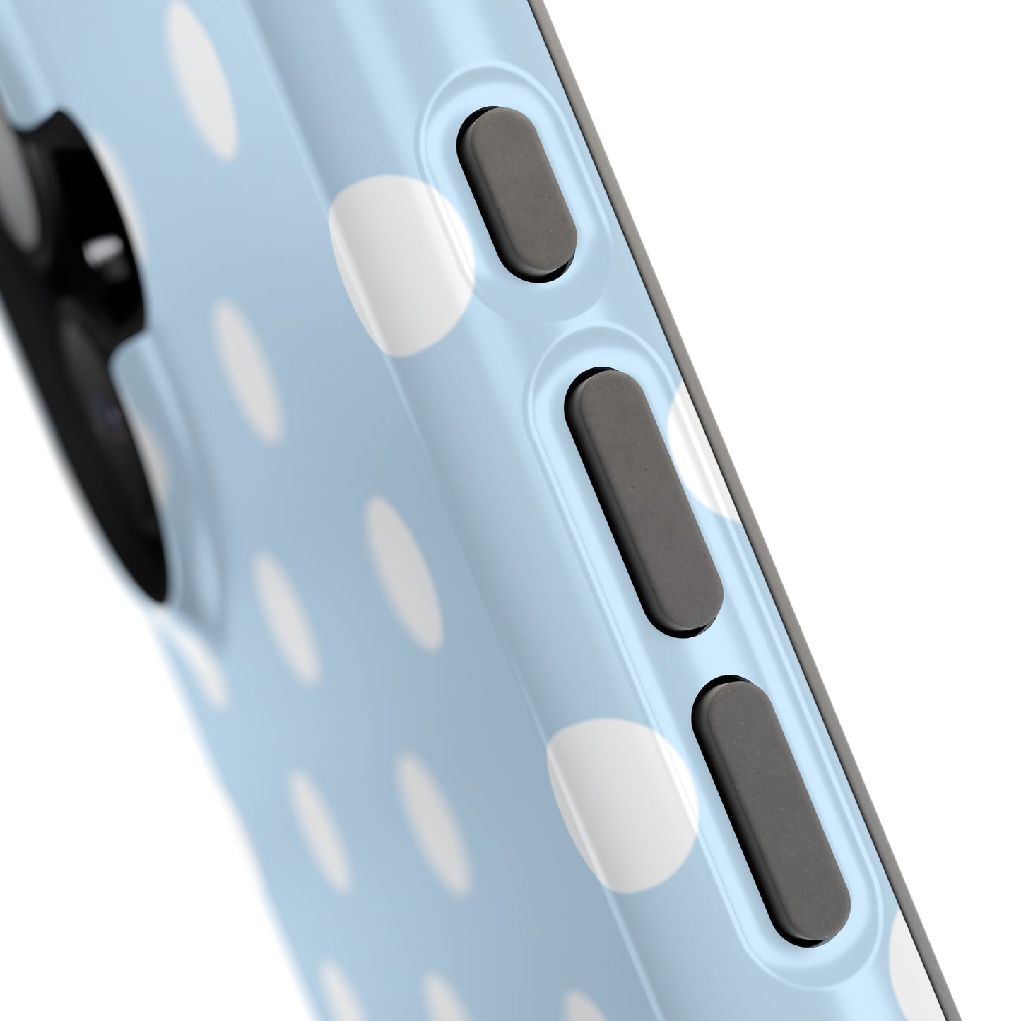 Blue Candy Polka Dots iPhone Case