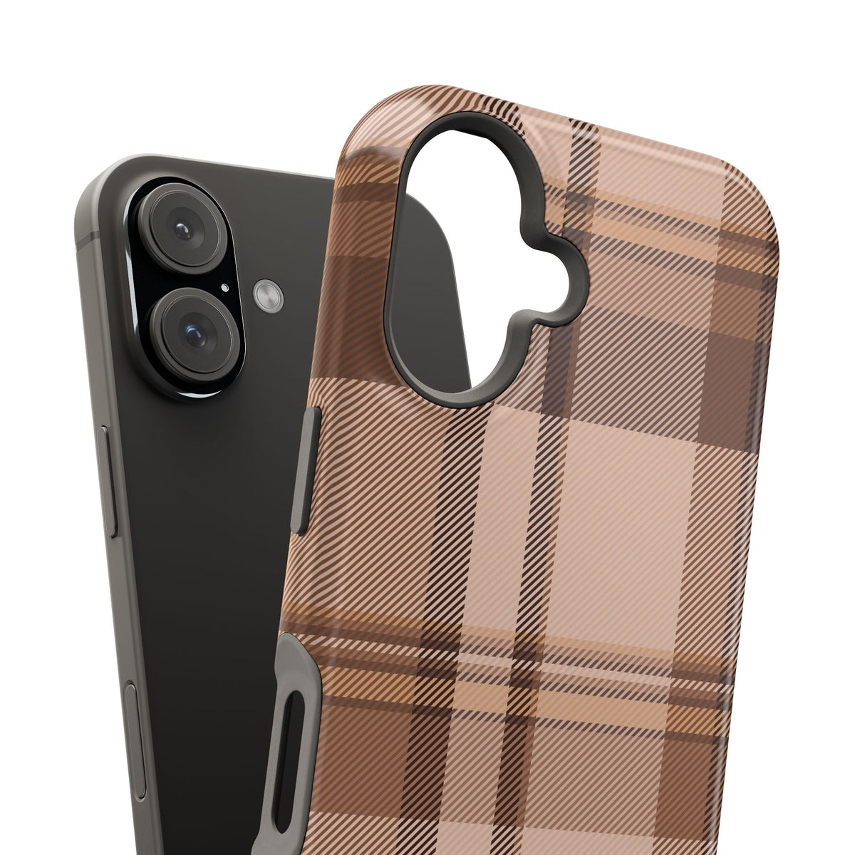 Toffee Plaid iPhone Case