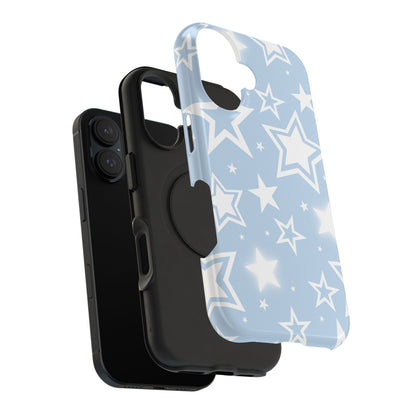 Blue Y2K Stars iPhone Case