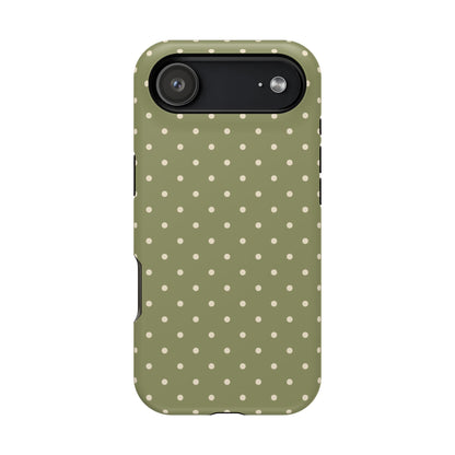 Green Mini Dots iPhone Case