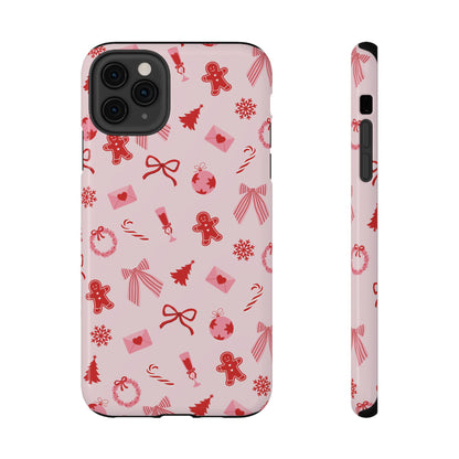 Pink & Red Holiday iPhone Case