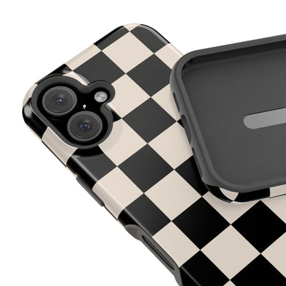 Espresso Checkered iPhone Case