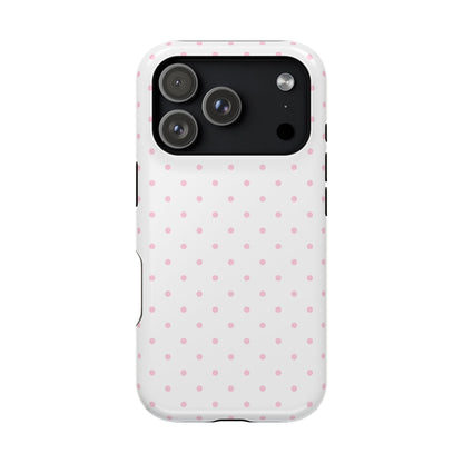 Pink Clouds Mini Dots iPhone Case