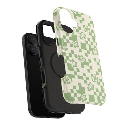 Green Hibiscus iPhone Case