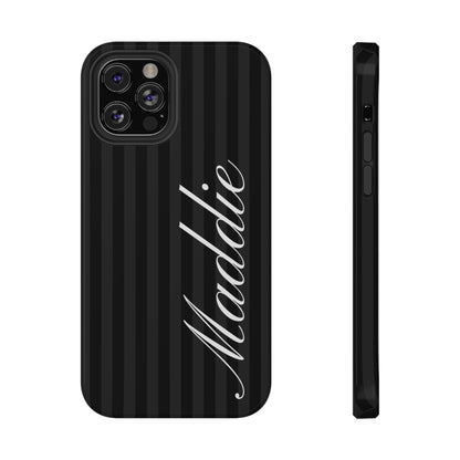 Custom Black Stripes iPhone Case
