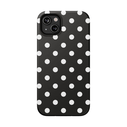 White Polka Dots iPhone Case