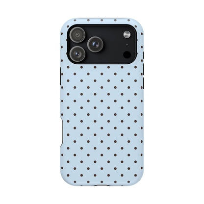 Blueberry Mocha Mini Dots iPhone Case
