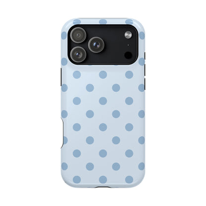 Blue Sprinkles Polka Dots iPhone Case