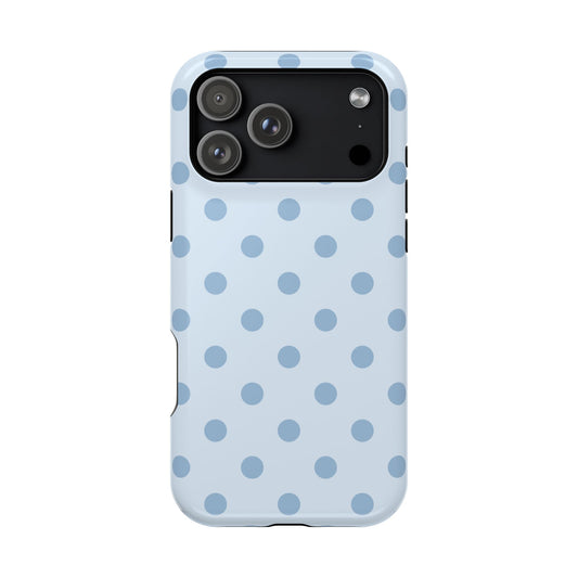 Blue Sprinkles Polka Dots iPhone Case