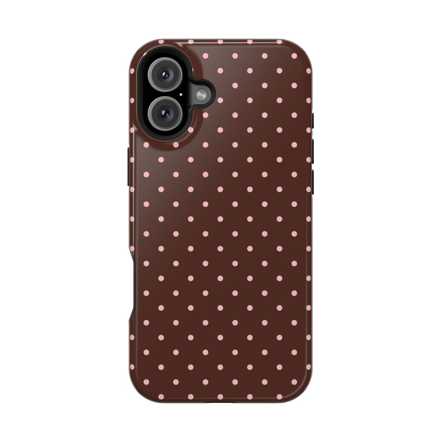 Pink Latte Mini Dots iPhone Case