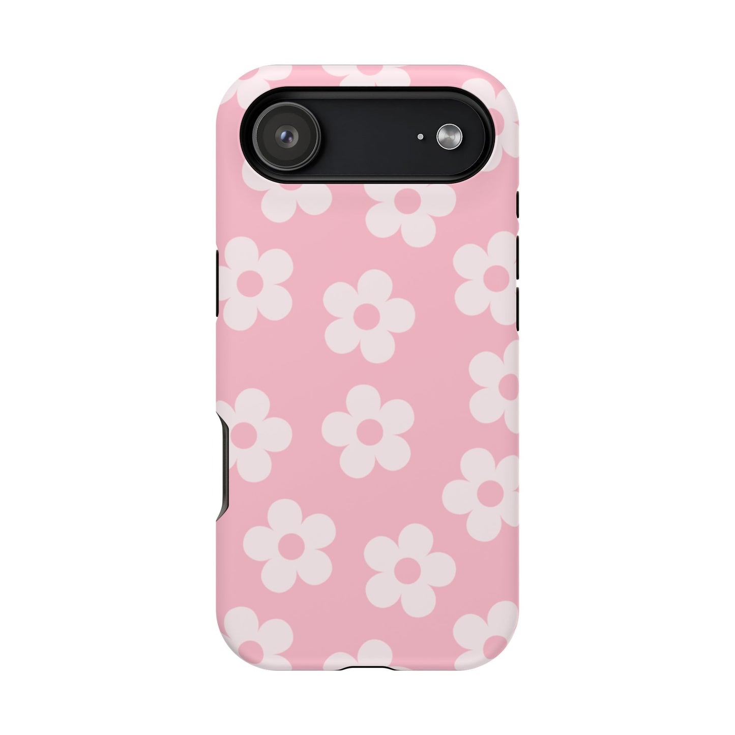 Pink Retro Flowers iPhone Case