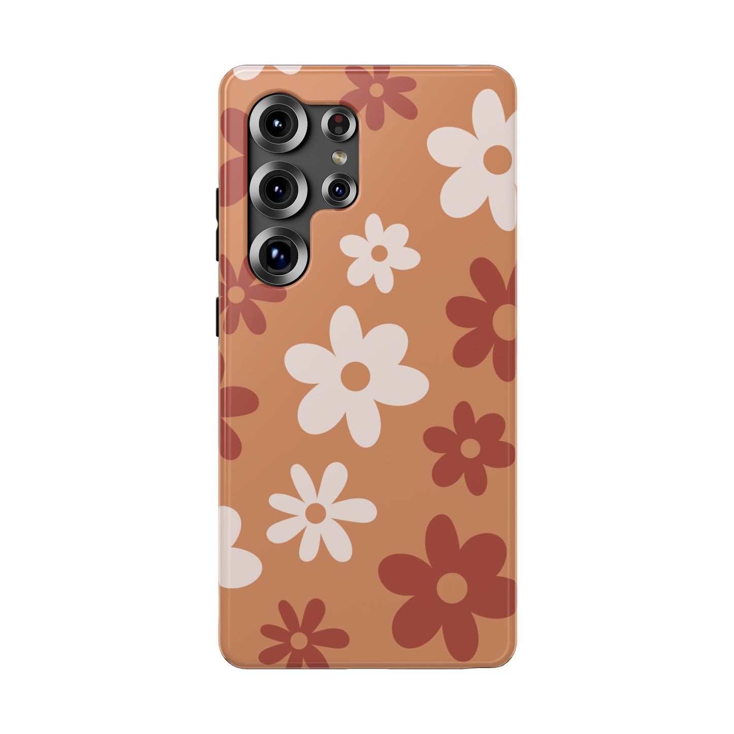 Brown Flower Power Samsung Case