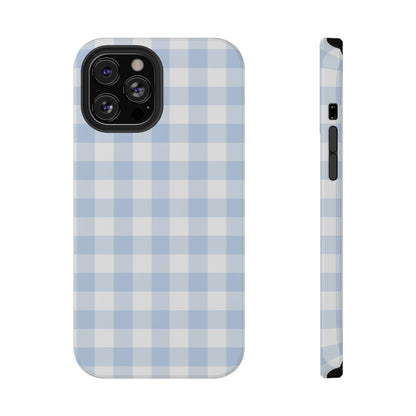Blue Gingham iPhone Case