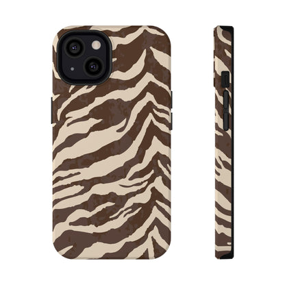 Brown Zebra iPhone Case