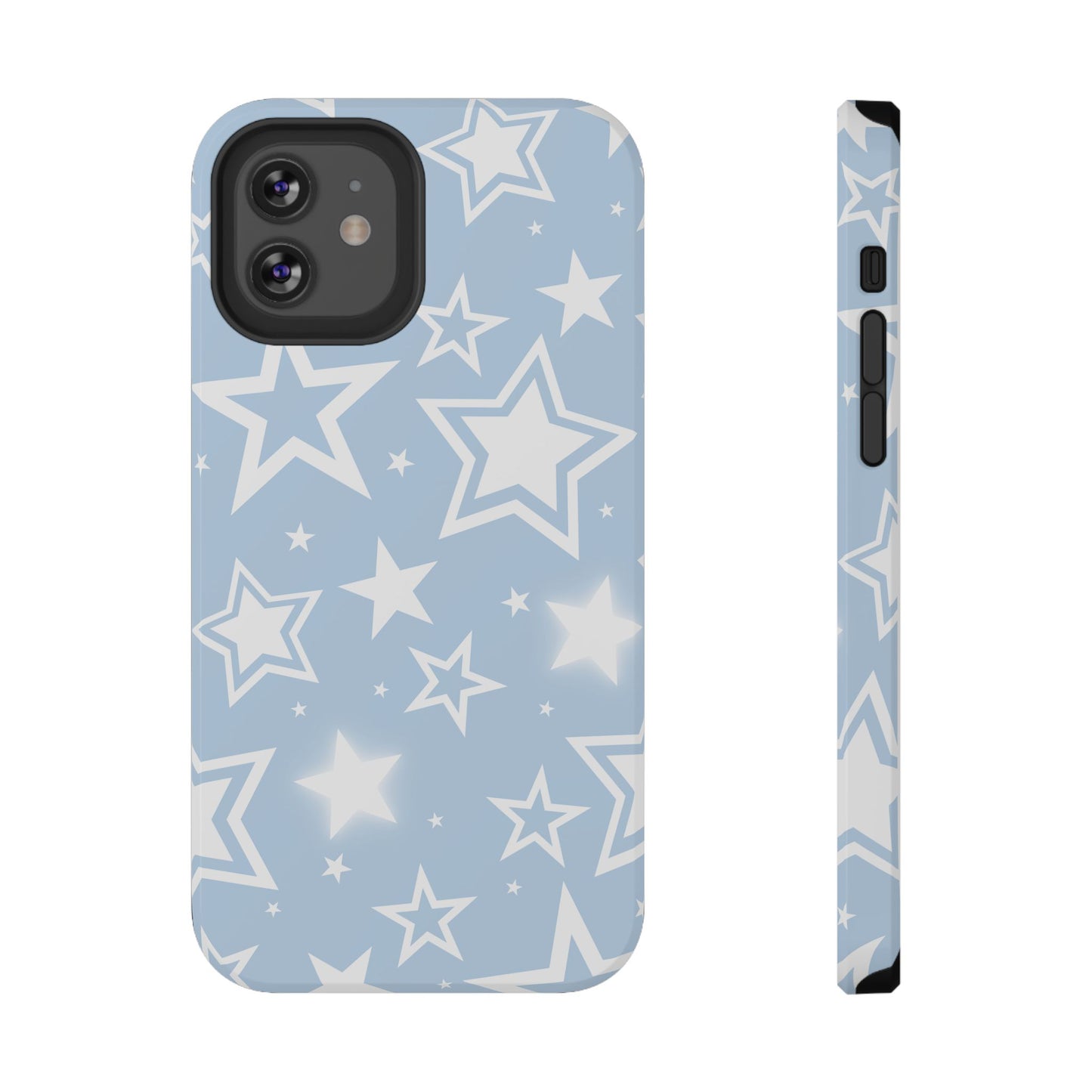Blue Y2K Stars iPhone Case