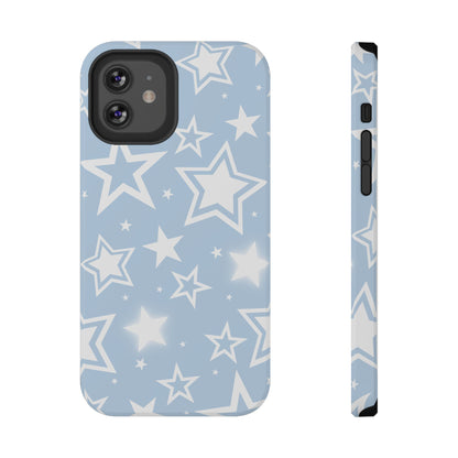Blue Y2K Stars iPhone Case