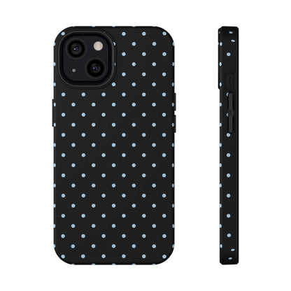 Blue Velvet Mini Dots iPhone Case