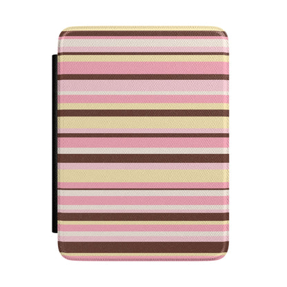 Sunday Latte Stripes Kindle Case