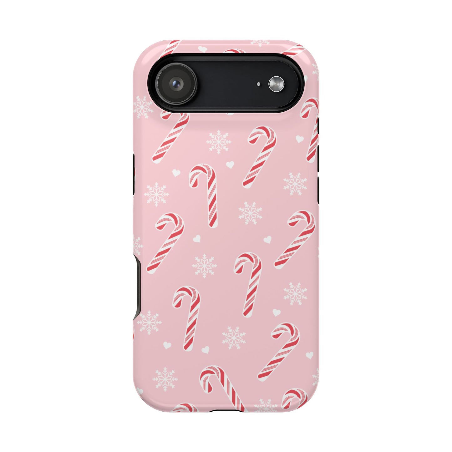 Peppermint Snowflakes iPhone Case