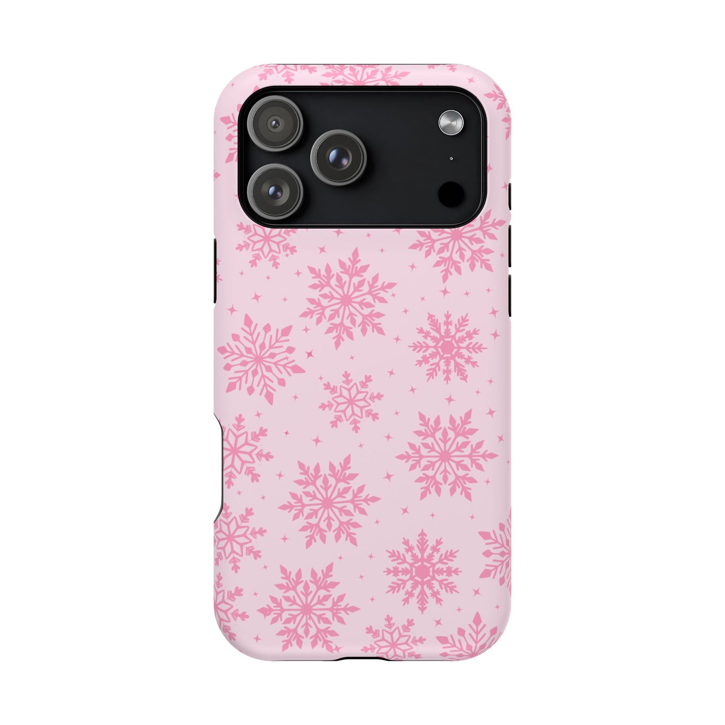 Pink Snowflakes iPhone Case