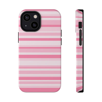 Pink Candy Stripes iPhone Case