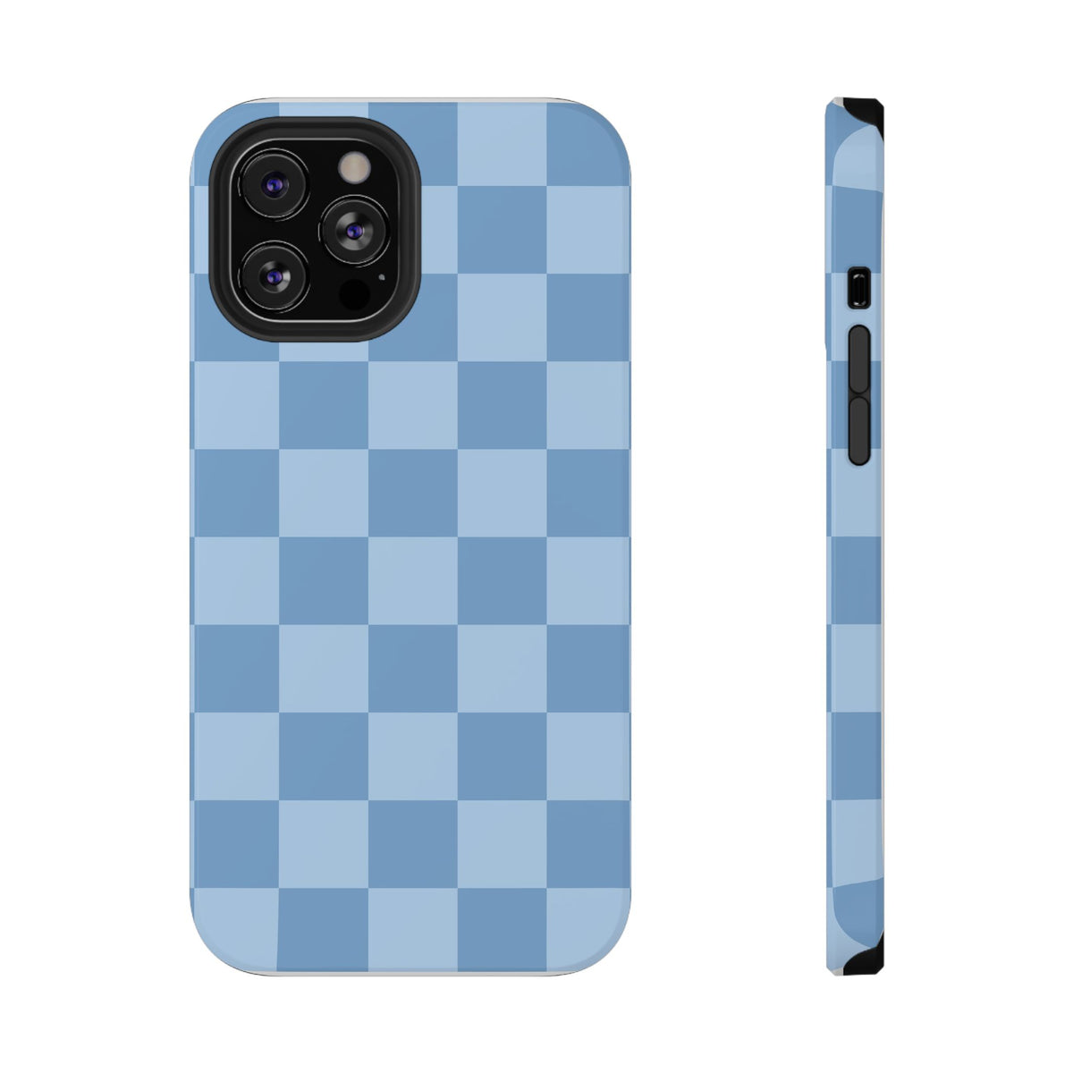 Blue Candy Checkered iPhone Case