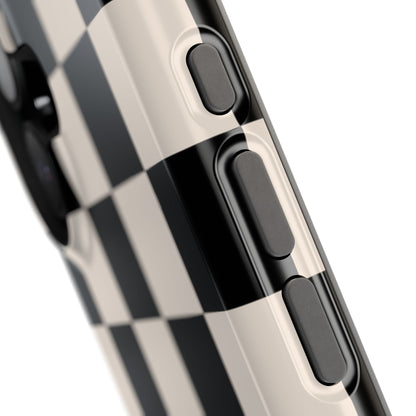 Espresso Checkered iPhone Case