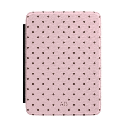 Custom Strawberry Mocha Mini Dots Kindle Case