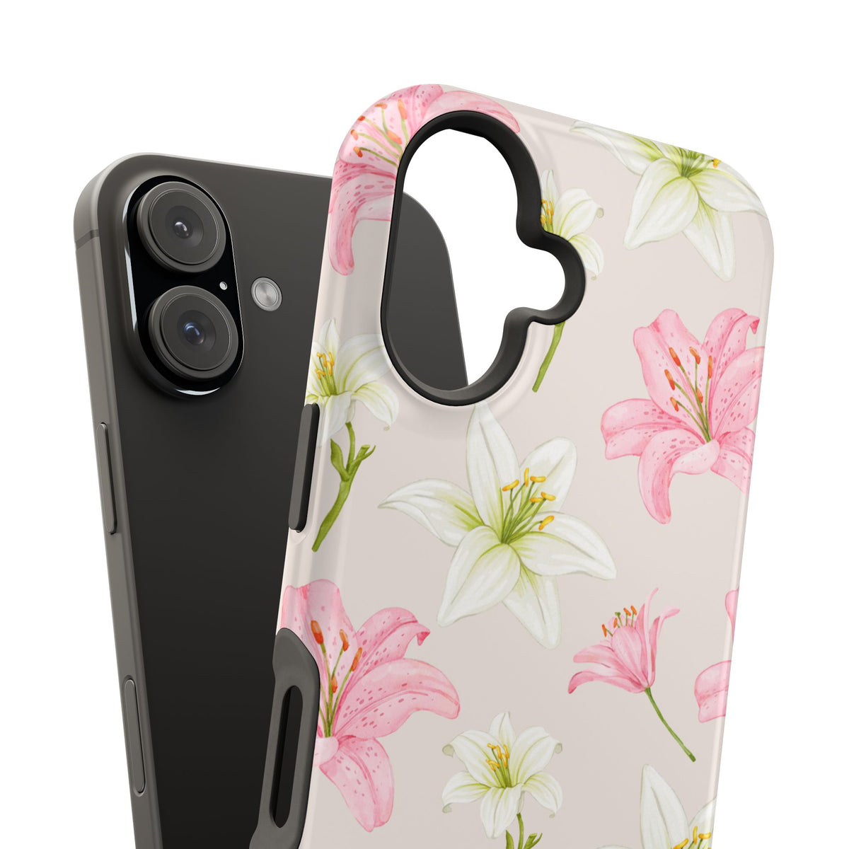 Beige Tiger Lily iPhone Case from Stella Cases