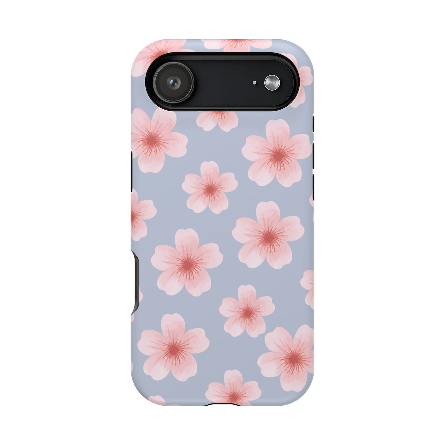Blue Cherry Blossoms iPhone Case