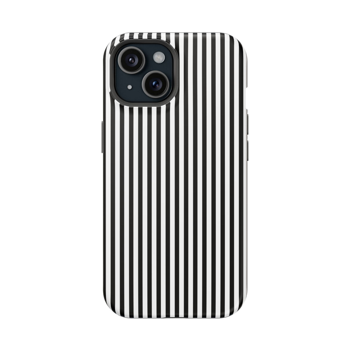 Black Pinstripes iPhone Case