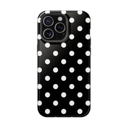 White Polka Dots iPhone Case