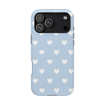Blue Hearts iPhone Case