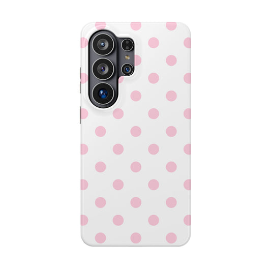 Pink Clouds Polka Dots Samsung Case