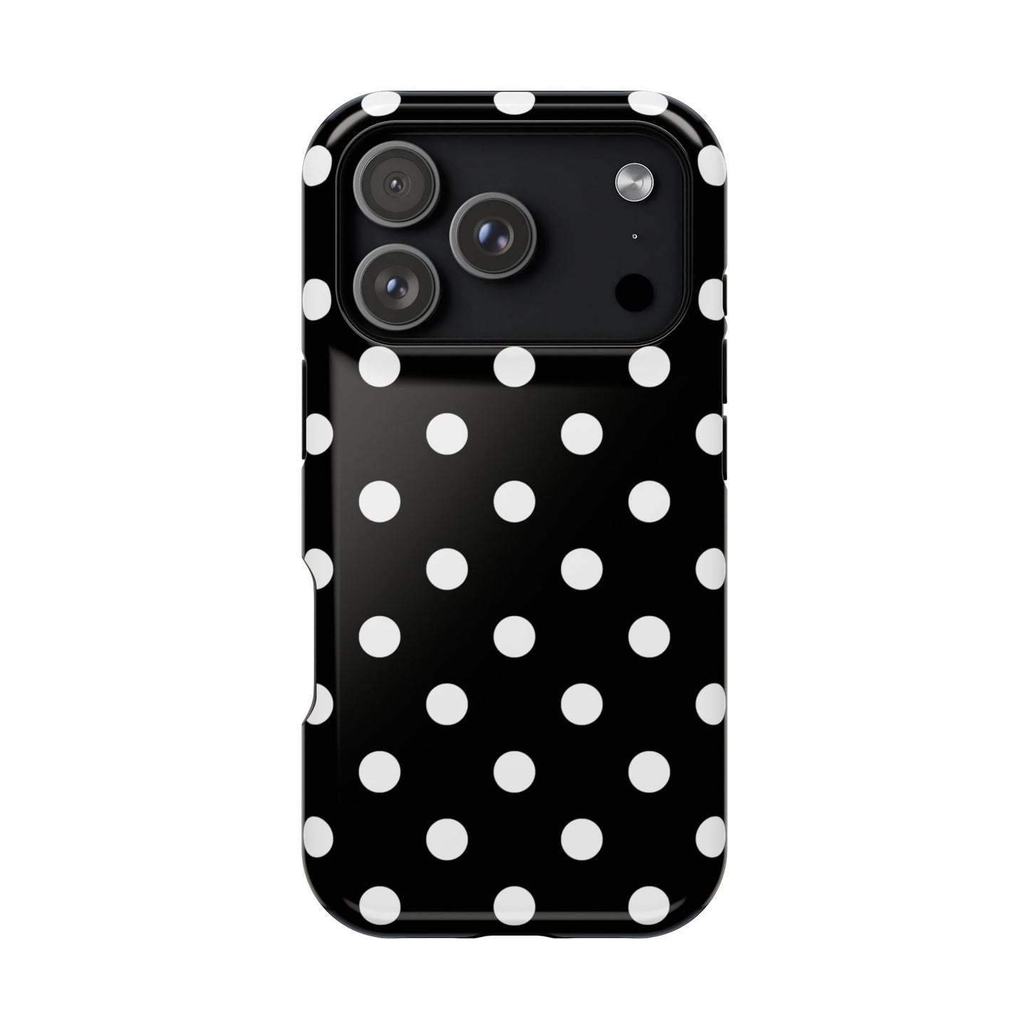 White Polka Dots iPhone Case