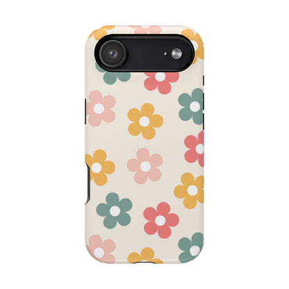 Boho Retro Flowers iPhone Case