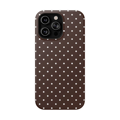 Mocha Mini Dots iPhone Case