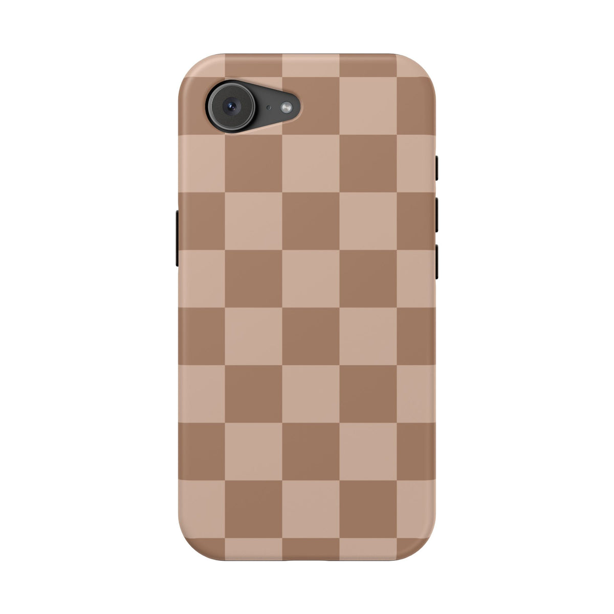 Toffee Checkered iPhone Case