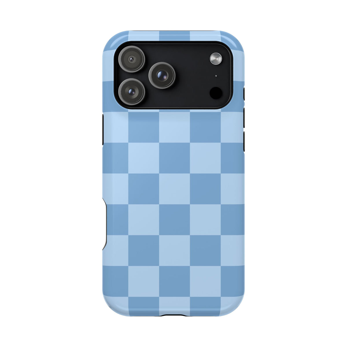 Blue Candy Checkered iPhone Case