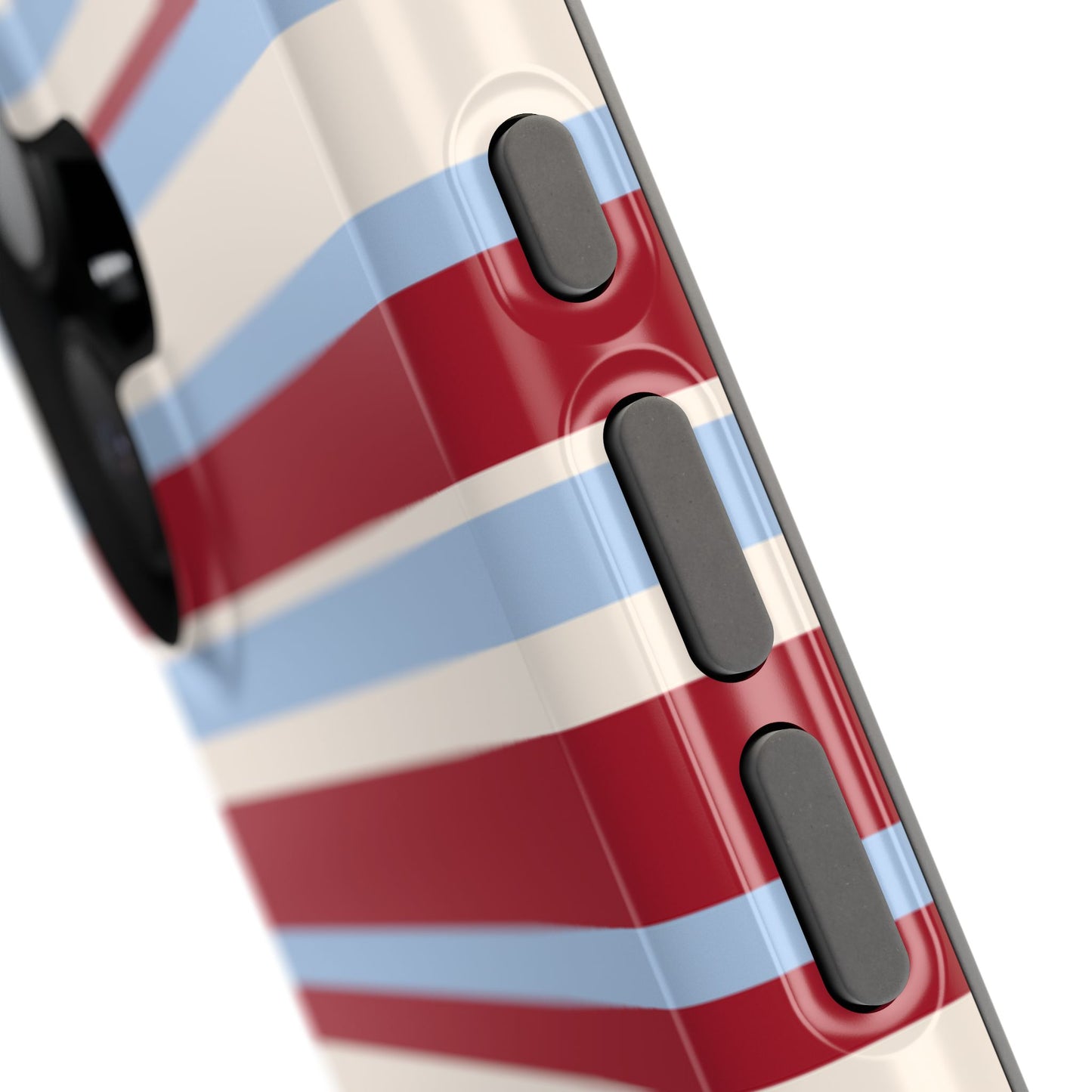 Cherry Soda Stripes iPhone Case