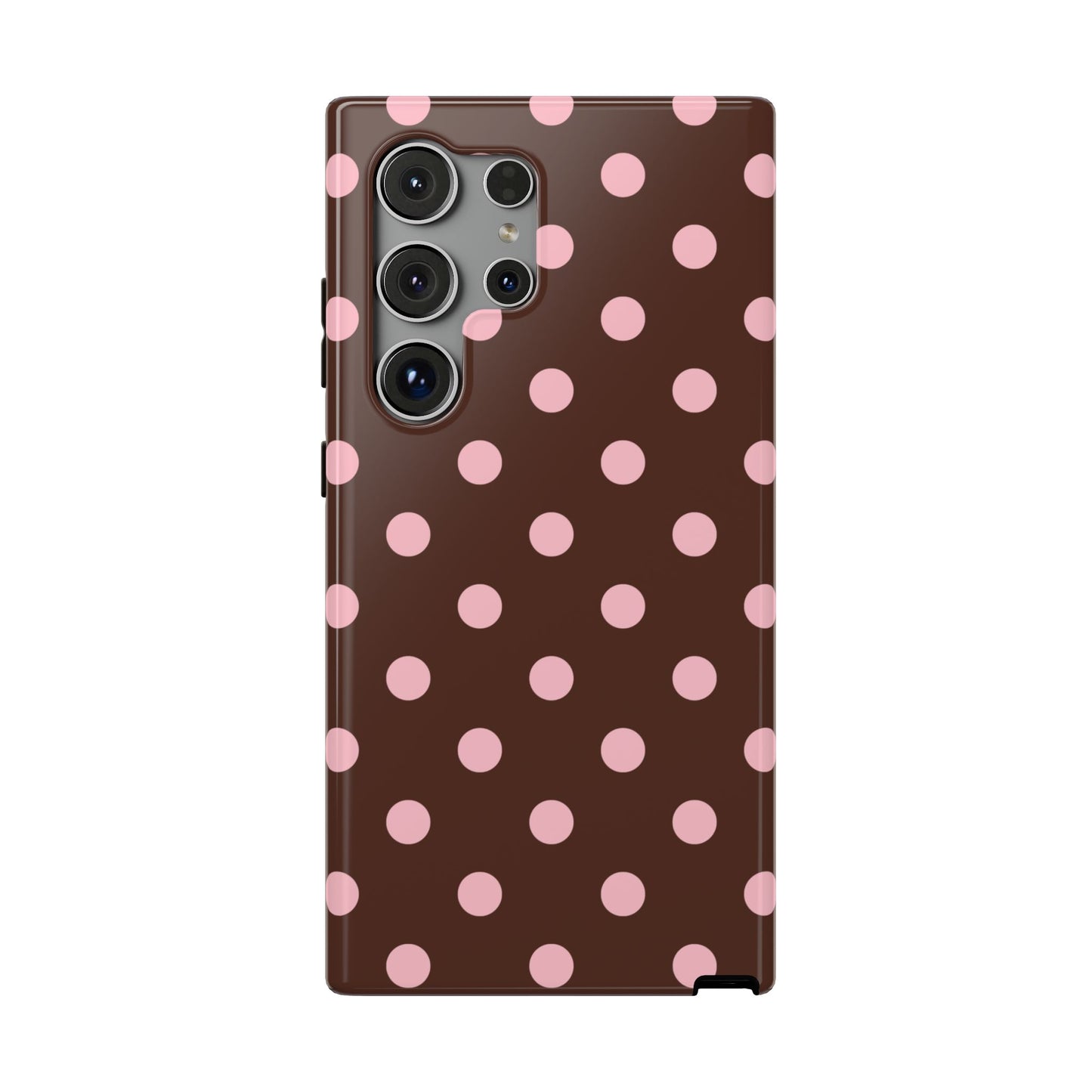 Pink Latte Polka Dots Samsung Case